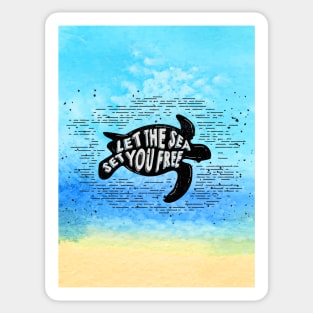 Sea you soon [Positive tropical motivation] Sticker